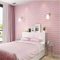 Pack of 3 Self-Adhesive 3D Foam Sheet For Brick Wall PE Foam Sheet Wall Sticker Brick Wall Sheet for Living Room Kitchen Bathroom. 