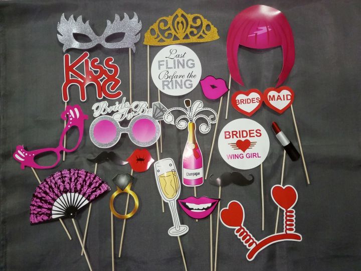 Pack of 15  BRIDE TO BE Photoprop  - Wedding Bridal Shower Photoprops