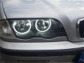 Universal Square LED Angel Eyes Auto Halo Rings Lights Super Bright Headlight Angel Eye Retrofit 2 Pc (131mm). 