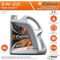5W-30 Far East GF-5 SN - G Energy Premium Fully Synthetic Engine Oil 4 Liter, Petrol Car Oil Gasoline Engine Motor Oil Engine Lubricant Mobil Oil 4L Specifically Designed For Passenger Cars, Sedans, Cross Overs, Heavy Machinery (Made In Italy). 