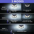 100 LED Solar Light Outdoor Solar PIR Motion Sensor Lights 3 Lighting Modes For Garden Decoration Street Wall Lamp. 