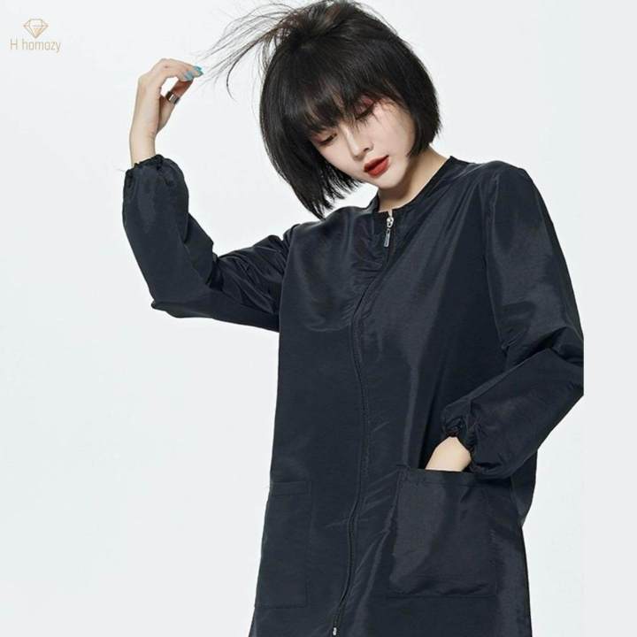 Barber Smock Women Men Waterproof Fabric Pets Cosmetology Uniforms Hairdressing Pet