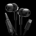 RONIN R-29 STELLAR Type-C Handsfree With Crystal Clear Sound | Clear Calling | powerful & Deep Base | 10mm Deep Bass Driver | Immersive HD Stereo Sound |112dB ±3dB Sensitivity | 20Hz–20kHz | 1.2m Flexible Cable | Ronin Handfree | Handfree | Type-C HF | HF. 
