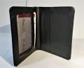 Slim Black Card Holder & Wallet 06 Pockets Bi-Fold (4x3 Inches) Size Book Style for Men  Pocket Friendly Plain Purse for Cash & Cards Original Cow Leather for Boys, Women Unisex, Money Clip Fashion Wallet (Black, Brown, Coffee, Blue, Red, Camel). 