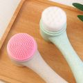 All-New Eco Friendly Biodegradable Korean Facial Cleansing Brush With Silicone Massage Brushes For Deep Cleaning. 