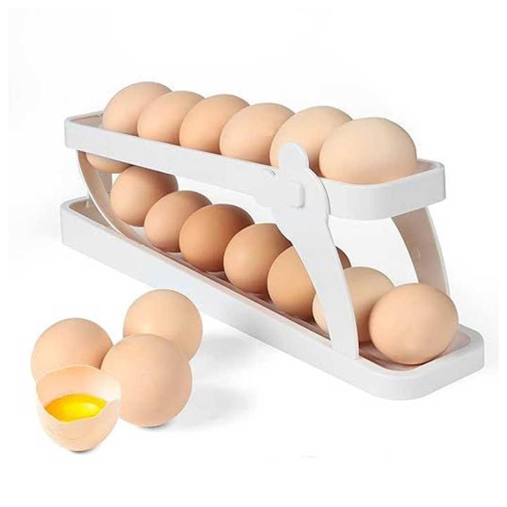 2-Tier%20Egg%20Dispenser%20Egg%20Holder%20for%20Fridge,%20Egg%20Dispenser,%20Automatic%20Rolling%20Egg%20Container,%20Space%20Saving%20Egg%20Tray%20for%20Refrigerator,%20Egg%20Holder,%20Refrigerator,%20Rolldown%20Egg%20Dispenser%20Auto%20Rolling%20Egg%20Holder%20Storage%20Rack%20-%20Image%202