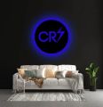 Cristiano Ronaldo CR7 LED Logo wall lamp, Led wall lamp for Football Lovers, Wall Night lamp CR7 Lovers. 
