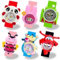 Cartoon Cat/sheep/monkey Watch Children Snap on Slap Wrist Watches Kids Cute Panda Children's Watch Toys for Kid Boy Girl Gift. 
