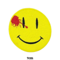 Watchmen Dead Smiley Embroidered Iron On Patch Sew On Badge For Bags Caps T Shirts Jeans Applique. 