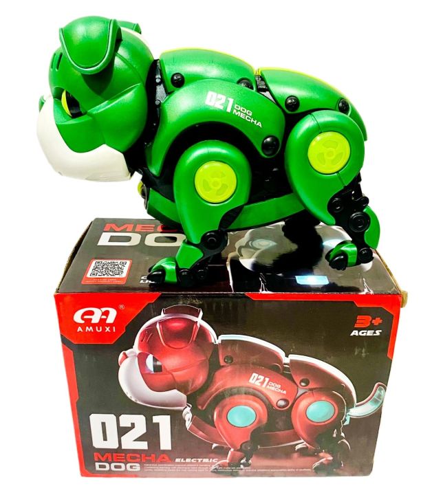 Mecha dog Pet dog | Educational Interactive Toys with Music Light | electric mechanical dancing robot dog with colorful breathing light Toy | wonderful gift