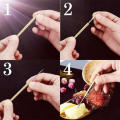 material Toothpick Stylish Portable size Multifunctional design Toothpick Bottle-shaped tube Portable toothpick for Camping. 