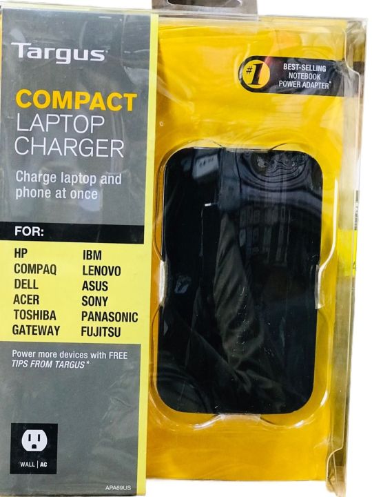 Brand New Targus Compact Laptop and Phone at Once AC/DC Charger APA69US NIB