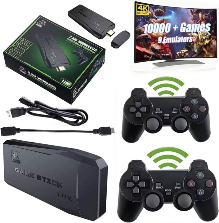 Best Retro Console 4K HD Android TV Box Wifi TV Video Dendy Game Console Built In 10000+ Games