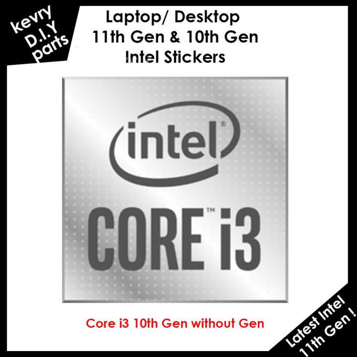 Intel Core i7, i7 11th Gen, i9 10th Gen Nvidia Geforce RTX GeForce G-SYNC Ultimate GTX Laptop Desktop Label CPU Sticker - 1 pc