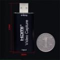 4K HDMI-compatible Video Capture Card Cam Link Card Game Audio Capture Adapter USB 2.0 Record Capture Device for Streaming. 
