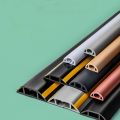 PVC Self-Adhesive Cable Cover Hider Covers Electric Wire Slot Power Cable Protector Floor Cord Cover Extension Wiring Duct Protector Cord Protector. 