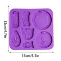 Pet Tag Resin Molds Pet Tag Mold For Resin Dog Tag Mold Keychain Silicone Mold Epoxy Resin Casting Diy Crafting Resin Silicone Molds, Pendant Making Supplies Diy Keychain Crafts Molds For Candles. 