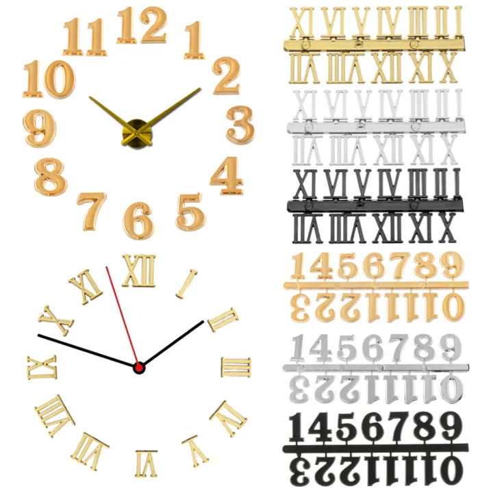 1 Set DIY Replacement Gadget Digital Arabic Number Roman Numerals Clock ...