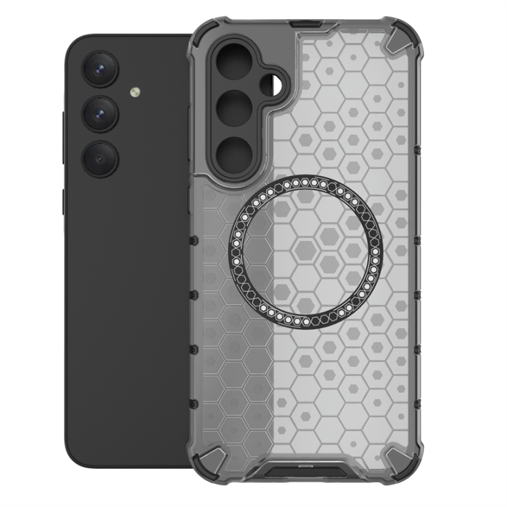For Samsung Galaxy A35 5G Case Honeycomb MagSafe Shockproof Camera Protection Back Cover Galaxy A35 5G casing