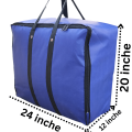 High Quality XL Large Storage Bags 24" x 20" x12" inches size for Clothes Strong Handles, Zipper Lock | Perfect for clothes Organizing. 