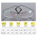 1PC Classic Ultralight Rimless Memory Titanium Magnetic Reading Glasses Men Women Presbyopic Eyeglasses Strength +1.0~+4.0. 