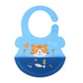 BESTIN Baby Bib, Adjustable Waterproof Silicone Baby Bibs - Soft, Flexible, BPA-Free & Dishwasher Safe for Infants & Toddlers - Drool & Mealtime Essential with Easy Clean Design. 