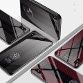 Jizetin for Vivo V20 Pro 5G Glass Back Cover Dargon Logo For Boys Glossy Tempered Glass Shockproof Soft Edge Phone Cases. 