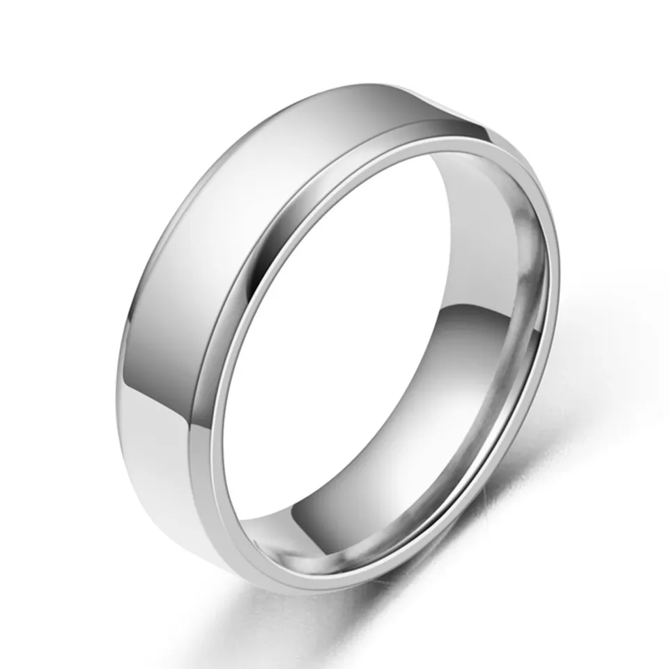Wedding Band Fine Workmanship Wide Simple Men Finger Ring