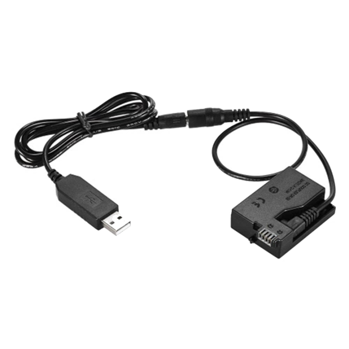 E8 Dummy Battery Coupler USB Adapter Cable Accessories Parts for LPE8