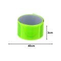 4Pcs Reflective Snap Bands High Visibility Wrist Arm Ankle Leg Snap Straps Night Walking Running Safety Gear Reflective Strips. 