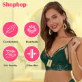 SHOPBOP Lace Floral Bra Padded Breathable Bralette Wriless Longline Bra Women's Tank Top for Girls One Size 28-34. 