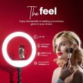 46cm LED Ring Light 18inch + 7.5ft Stand, Runs on AC Power with No Shadow apertures, Ideal use for Makeup Artist, Video Shoot, Fashion Photography & Many More. 