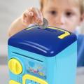 Smart Fingerprint ATM Bank Safe Storage Tank Toy For Kids. 