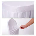 Thickened solid color elastic hotel wedding celebration cover, all inclusive banquet chair cover. 
