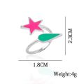 Anime Enamel Star Teardrop Ring Hunter X Hunter Hisoka Adjustable Rings For Women Men. 