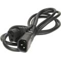 Branded New Power Cable Extension Cable IEC C13 To IEC C14 (Male To Female) C13 to C14 Male to Female Power Extension Cord Cable 220V 10A for Computer, Printer, SMPS, Monitor, Server, Display. 