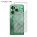 For Tecno Pova 6 pro back film 3D Carbon Fiber Rear Protective Film 10pcs/1pcs Pova5 5 pro 4 3 2. 