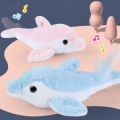 Educational Cute Repeat What You Say Talking dolphin Stuffed Plush Toy. 