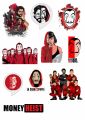 Money heist Stickers for Laptop Car Bike Phone Stickers. 