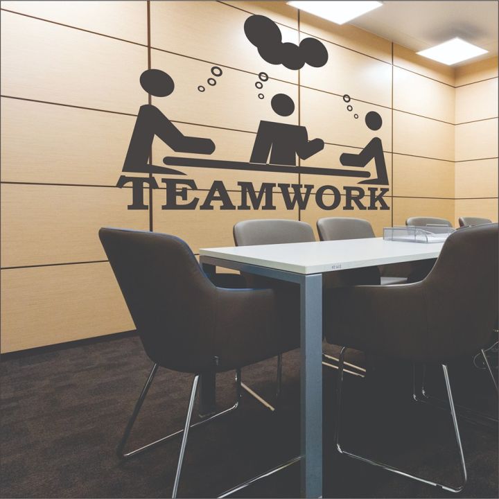 Team Work Idea Wall Stickers for Office Decor Vinyl Wall Art Commercial Offices Decoration Motivational Wallpapers