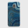 Samsung J2 Core Cover - SkinLee HQ Hard Case - Blue Liquid Marble - SKINLEE-338-1-364-226. 