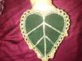 1pcs Green Pan Patta for Mayon Mehndi  Rasam bridal Groom  Mayoon Rasm e Hina Leaf for Girl Boy Women Men  Mayoon Beautiful soft Velvet Paan patta. 