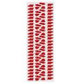 8"x 23" Car Vinyl Hood Body Side Tire Tread Decal Sticker Graphic Truck SUV Auto Red tool. 