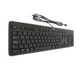 HP Slim Full Sized Fancy Smart USB Wired Black Keyboard Best for Gaming and Office Use. 