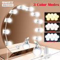 Vanity Light LED Bulbs for Makeup Mirror - Portable Super Bright Mirror Studio Glow 3 Modes for Dressing Table - White, Off White & Yellow with 10 Bulbs Vanity Light By Swift Decor. 