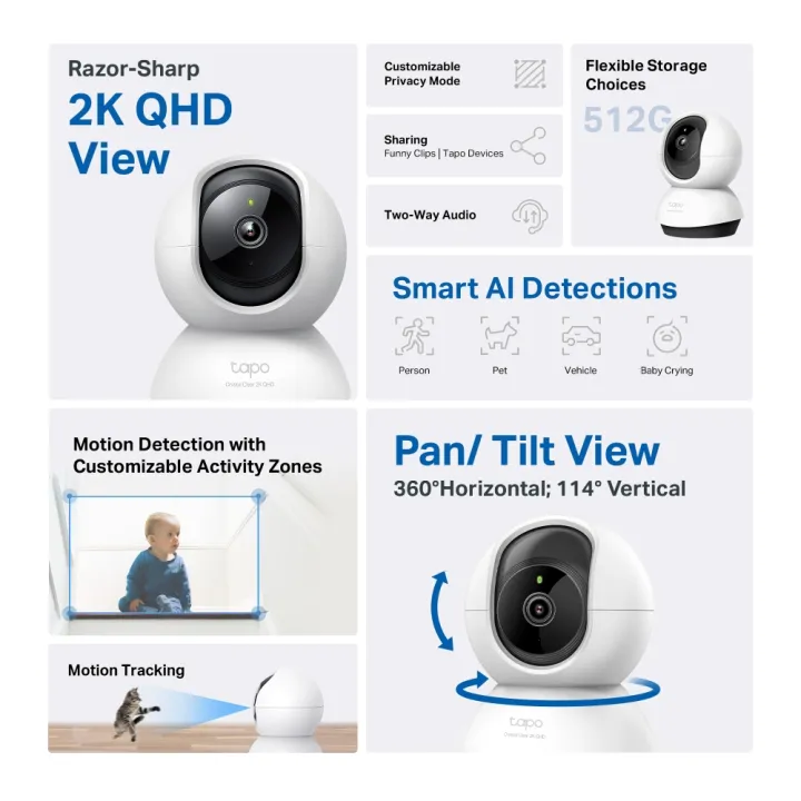 TP-Link%20Wi-Fi%20Camera%20Tapo%20C220%20/%20C230%20Pan/Tilt%20AI%20Home%20Security%20Wi-Fi%20Camera%20-%2018%20Months%20Brand%20Warranty%20-%20Image%207