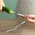 Pepper Core Cleaner, Vegetable Slicer Cutter, Corers Seed Remover, Jalapeno Pepper Corer Cutter Slicer, Core Seed Remover, Steel Pepper Core Seeder, Multifunction Fruit And Vegetable Corer. 