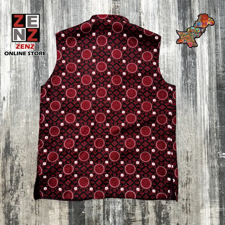 Sindhi%20Ajrak%20Waistcoat%20Koti%20for%20Boys%20&%20Men's%20Traditional%20Wear%20by%20Zenz%20Online%20Store%20-%20Image%206
