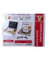 Magnetic Black & White Board With Cartoons And Numbers. 