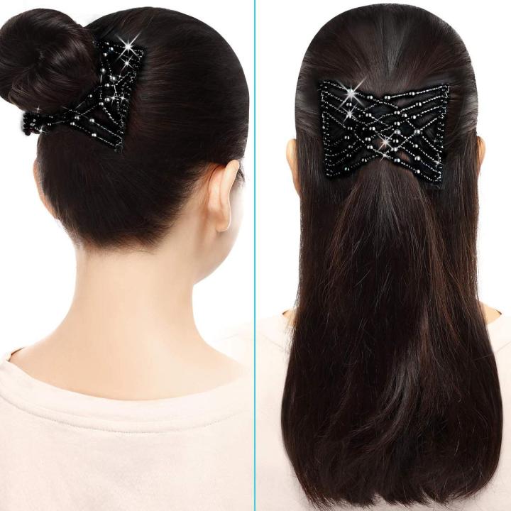 Magic Comb Clip For Women, Girls Hair Accessories For Girls Magic Elastic Hair Comb Clips Fancy Comb Double Hair Comb